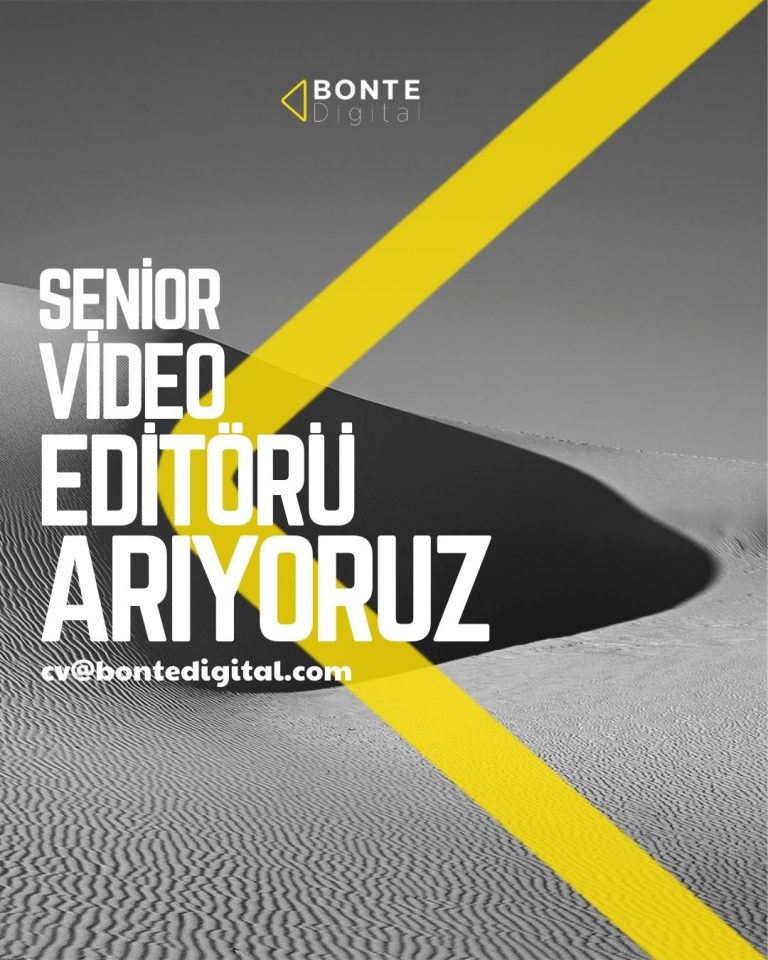 Senior Video Editörü Arıyoruz