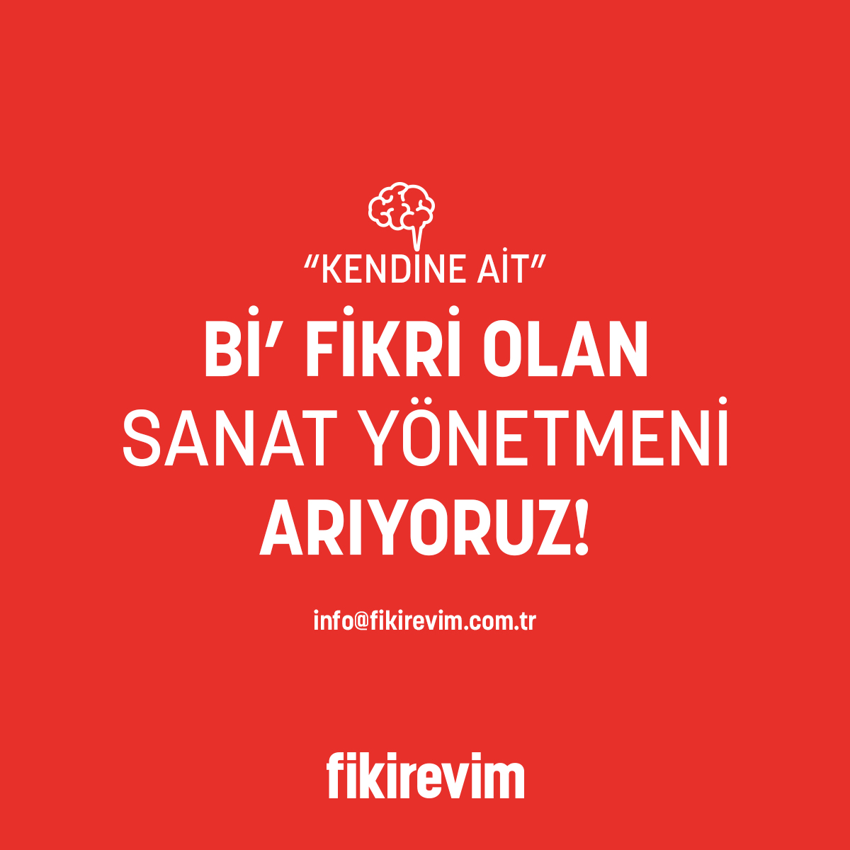 fikirevim_SANAT YÖNETMENİ İLANI