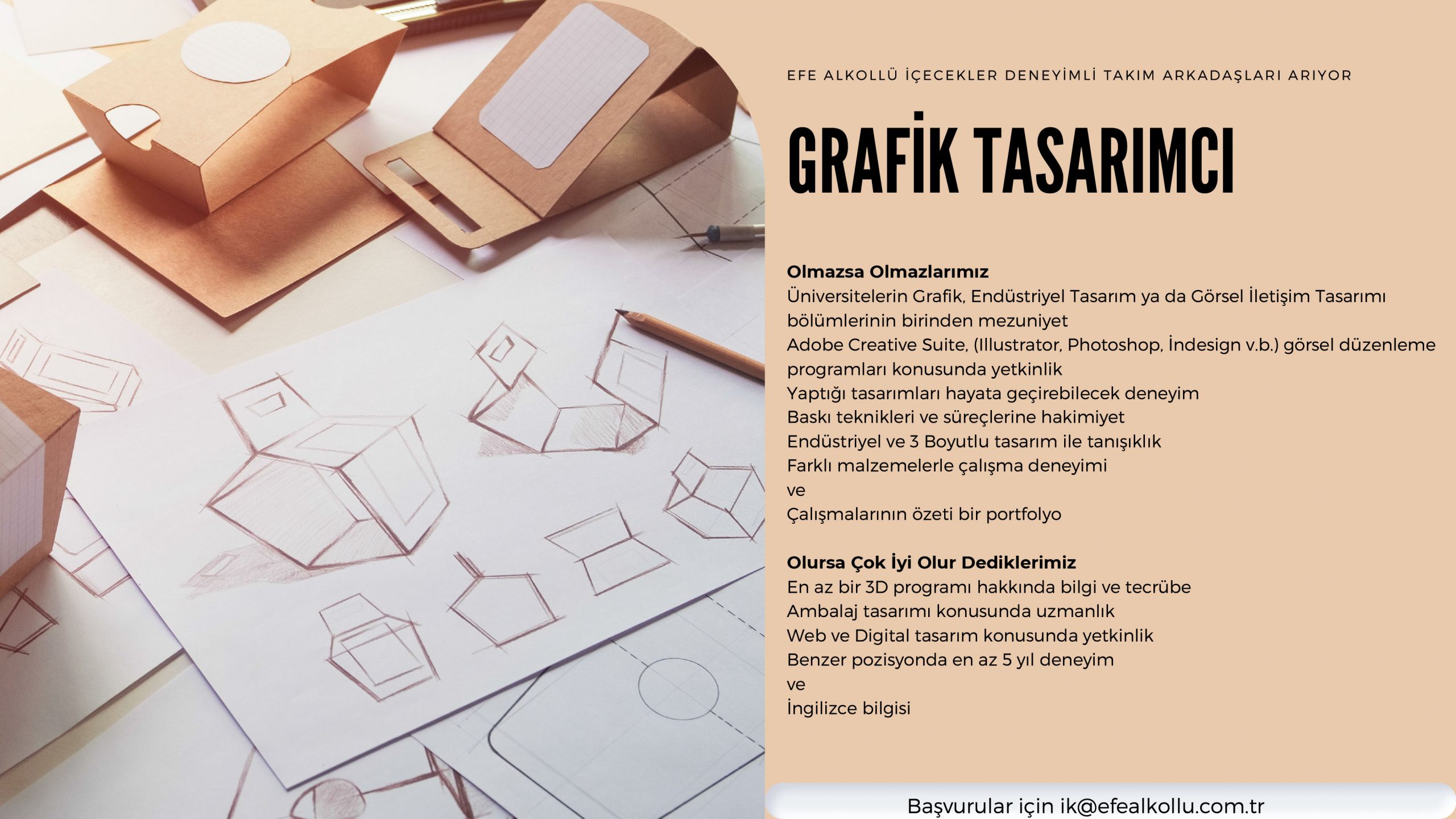 EFE ALKOLLÜ İÇECEKLER DENEYİMLİ TAKIM ARKADAŞLARI ARIYOR