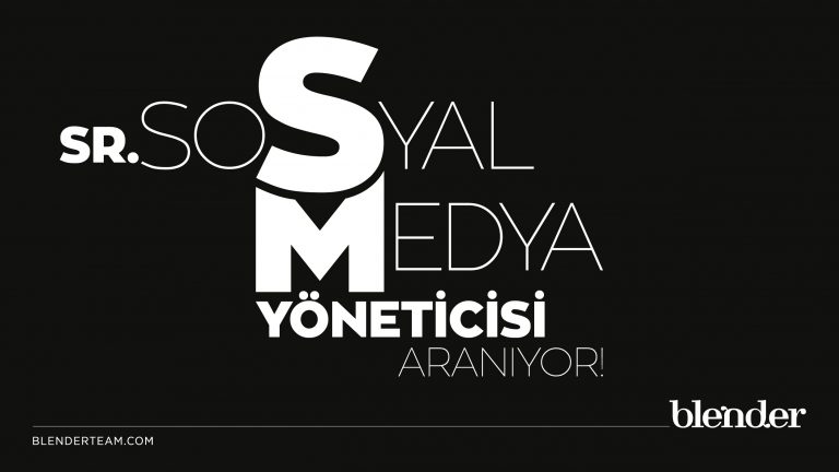 Blender_Sr. Sosyal Medya Yöneticisi_ilan 1200x675px
