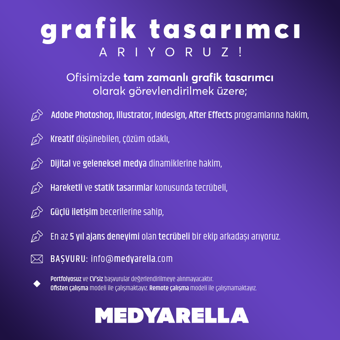 Medyarella İş İlanı