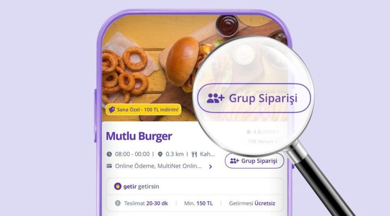 GetirYemek’ten Türkiye’de bir ilk: Grup Siparişi Özelliği
