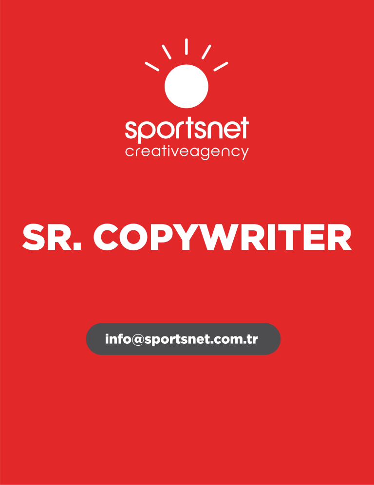 Sportsnet, Sr. Copywriter Arıyor